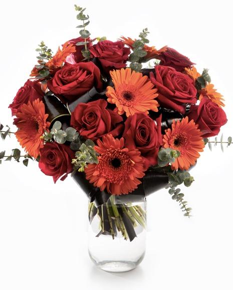 Red Roses and Orange Gerbaras product936
